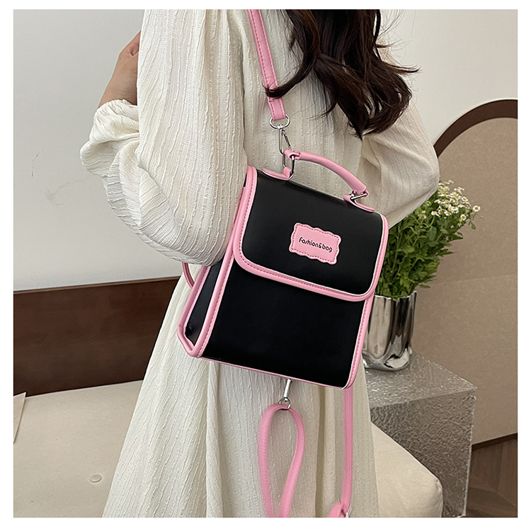 Waterproof 11 Inch Color Block Holiday Shopping Women's Backpack display picture 13