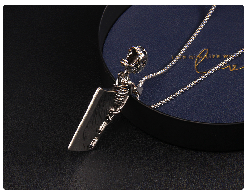 Punk Skull 201 Stainless Steel Zinc Alloy Unisex Pendant Necklace display picture 2