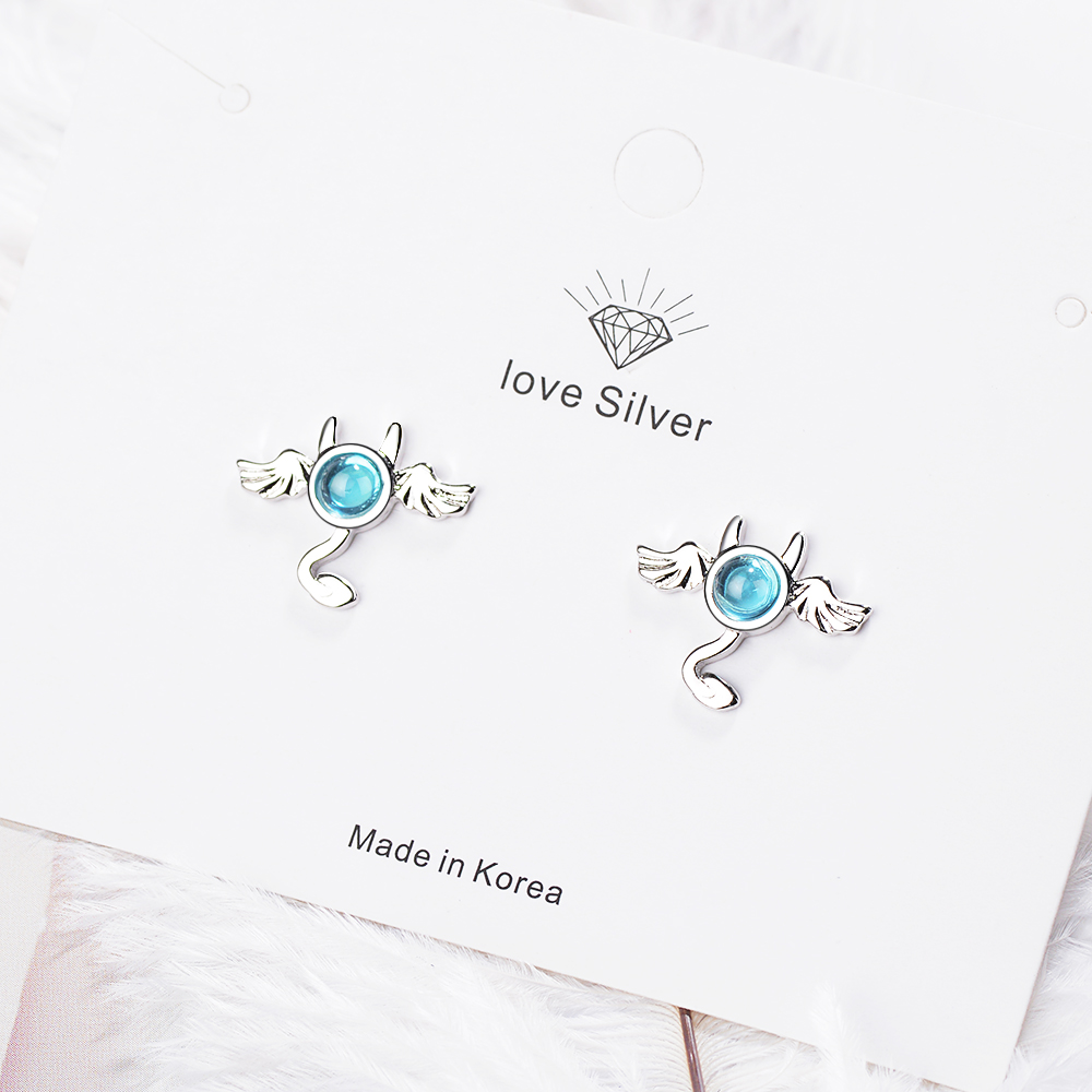 1 Paire Style Simple Style Classique Personnage De Dessin Animé Incruster Le Cuivre Cristal Boucles D'Oreilles display picture 2