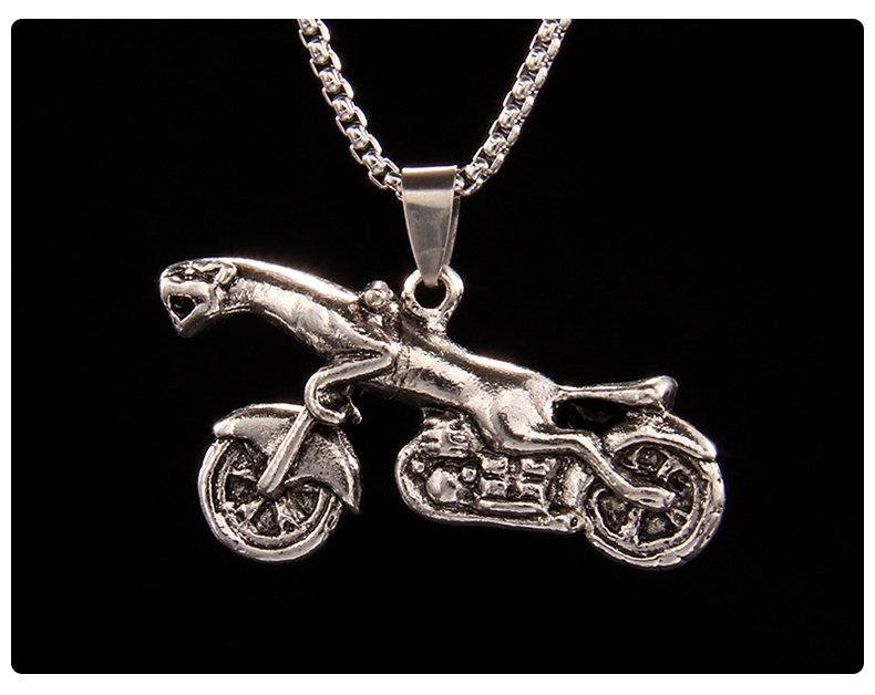 Hip-Hop Motorcycle 201 Stainless Steel Zinc Alloy Unisex Pendant Necklace display picture 1