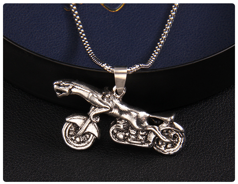 Hip-Hop Motorcycle 201 Stainless Steel Zinc Alloy Unisex Pendant Necklace display picture 3