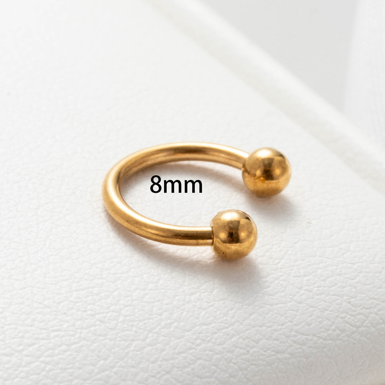 1 Piece Casual French Style Korean Style Solid Color Knot 316 Stainless Steel  Cartilage Earrings display picture 2