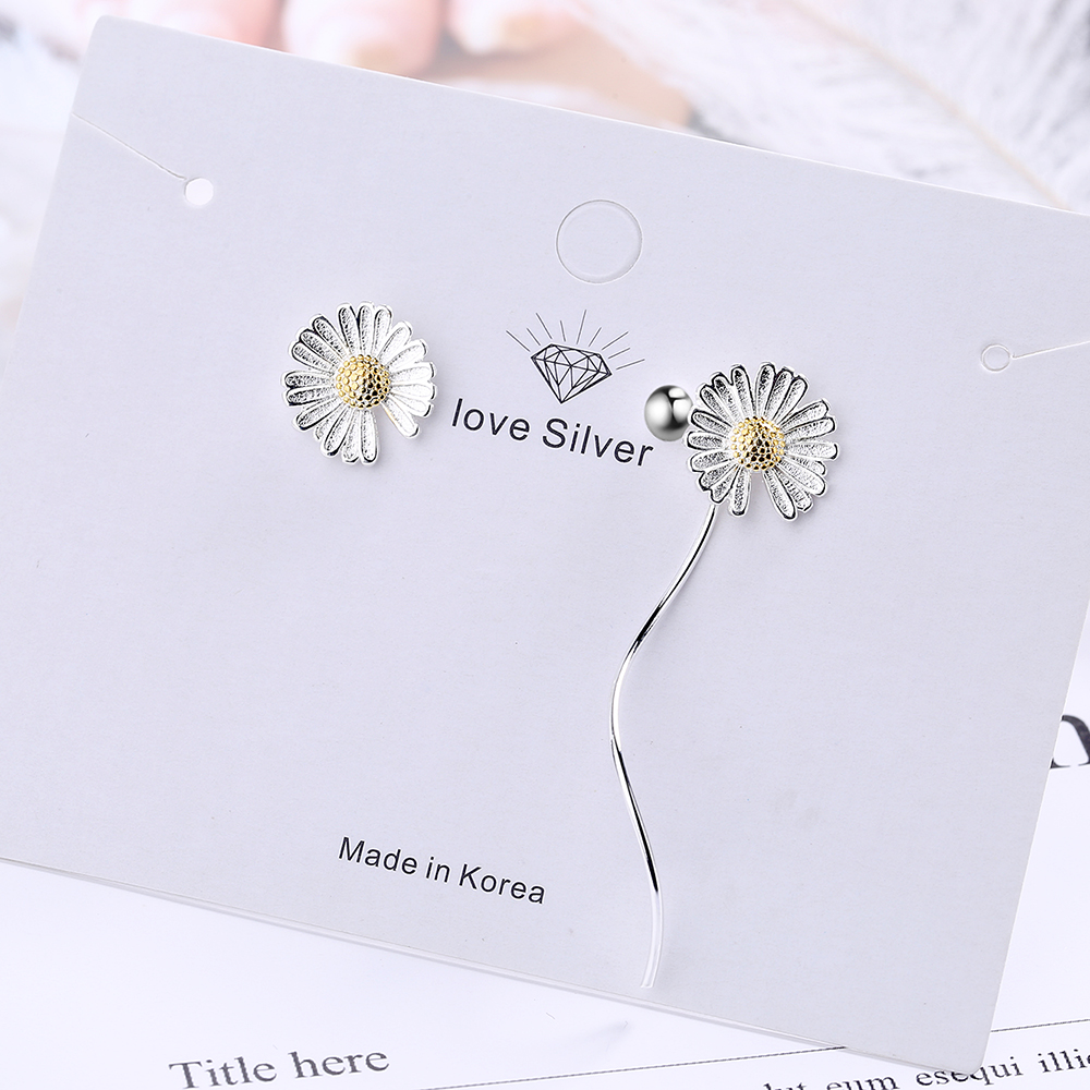 1 Pair Simple Style Classic Style Flower Plating Copper Gold Plated Ear Studs display picture 6