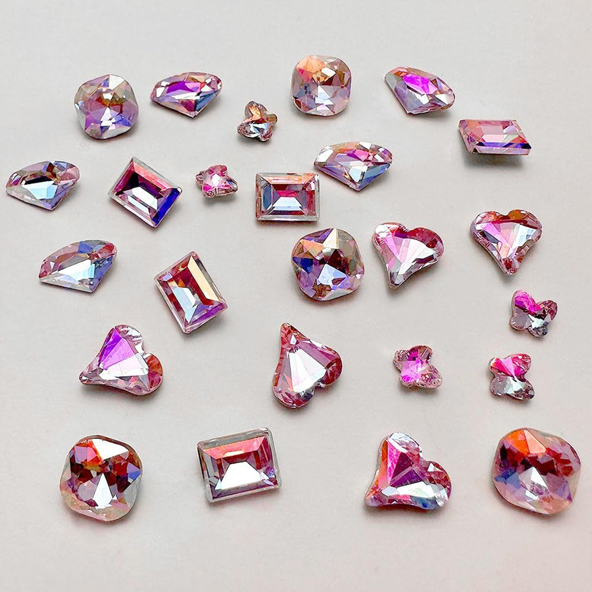 Estilo Simple Estilo Clásico Color Sólido Diamante De Imitación Parches De Uñas 1 Juego display picture 1