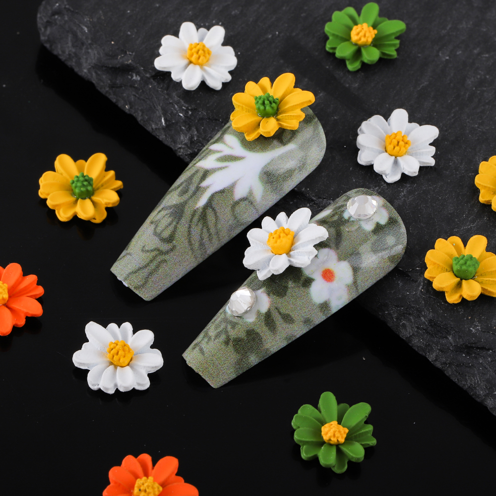 Mignon Fleur Alliage De Zinc Accessoires Pour Ongles 1 Jeu display picture 3
