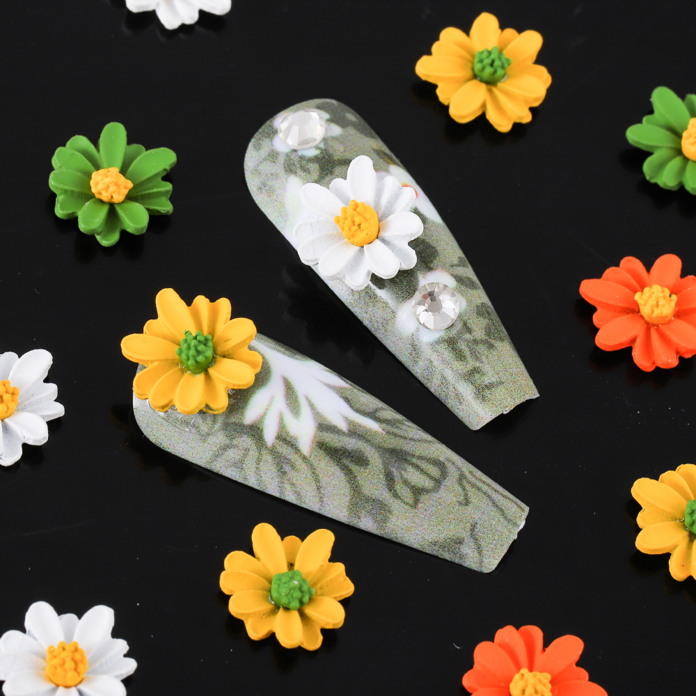 Mignon Fleur Alliage De Zinc Accessoires Pour Ongles 1 Jeu display picture 5