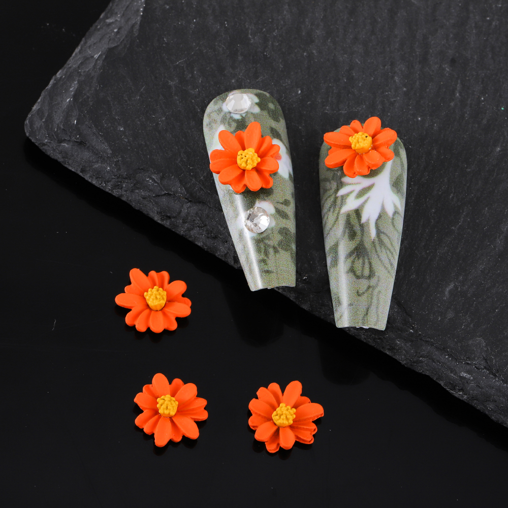 Mignon Fleur Alliage De Zinc Accessoires Pour Ongles 1 Jeu display picture 7
