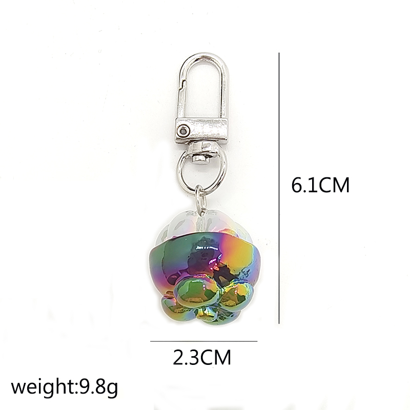 Cute Simple Style Fruit Shrimp Resin Bag Pendant Keychain display picture 2
