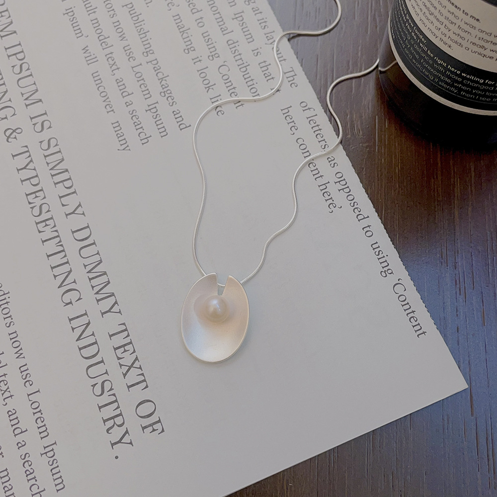 Sterling Silber Elegant Kette Geometrisch Halskette Mit Anhänger display picture 6