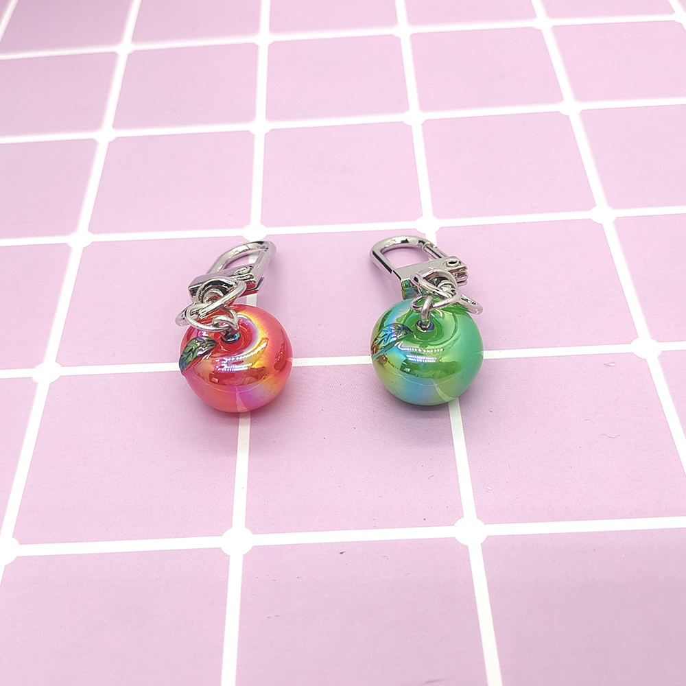 Cute Simple Style Fruit Shrimp Resin Bag Pendant Keychain display picture 14