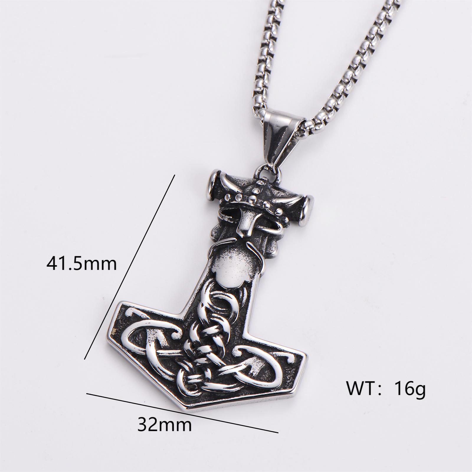 Punk Robot Wings Lizard 304 Stainless Steel Polishing Men's Pendant Necklace display picture 6