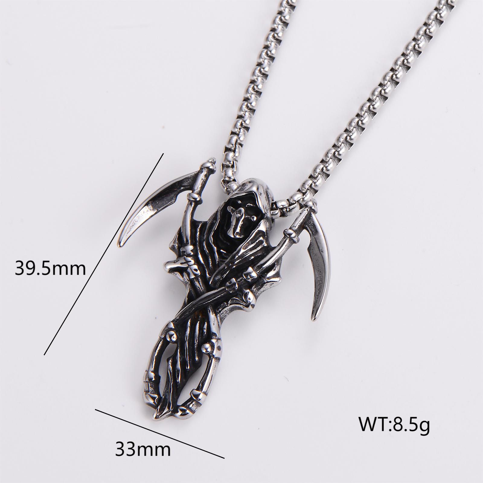 Punk Robot Ailes Lézard Acier Inoxydable 304 Polissage Hommes Pendentif display picture 10