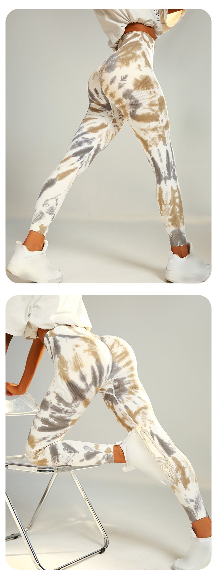 Modern Style Simple Style Printing Nylon Active Bottoms Leggings display picture 8