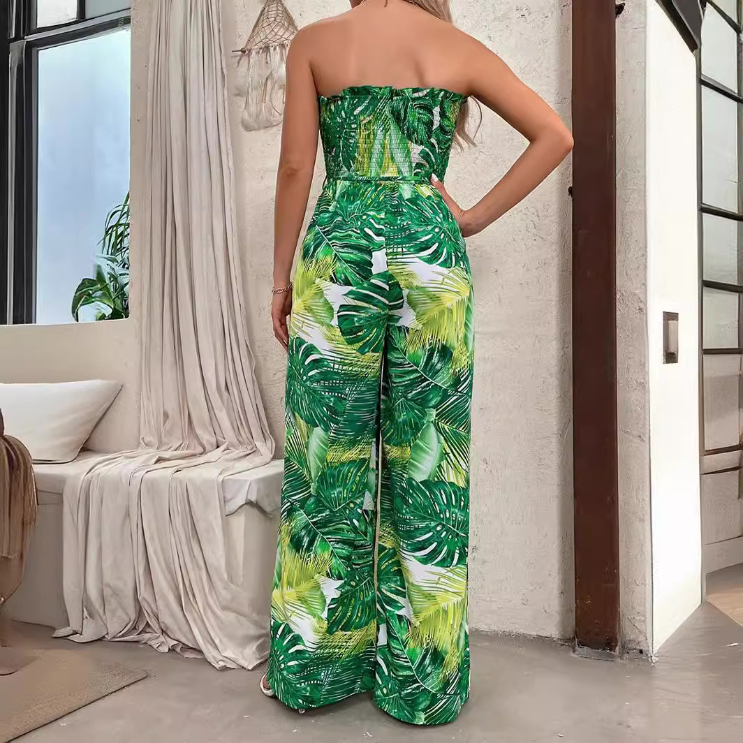 Women's Park Daily Beach Vacation Tropical Full Length Jumpsuits display picture 6
