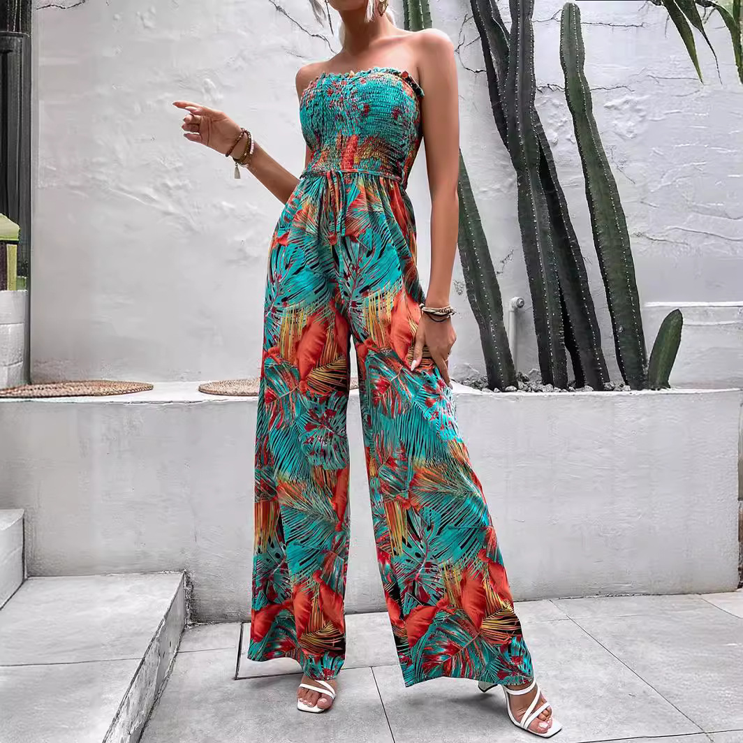 Women's Park Daily Beach Vacation Tropical Full Length Jumpsuits display picture 7