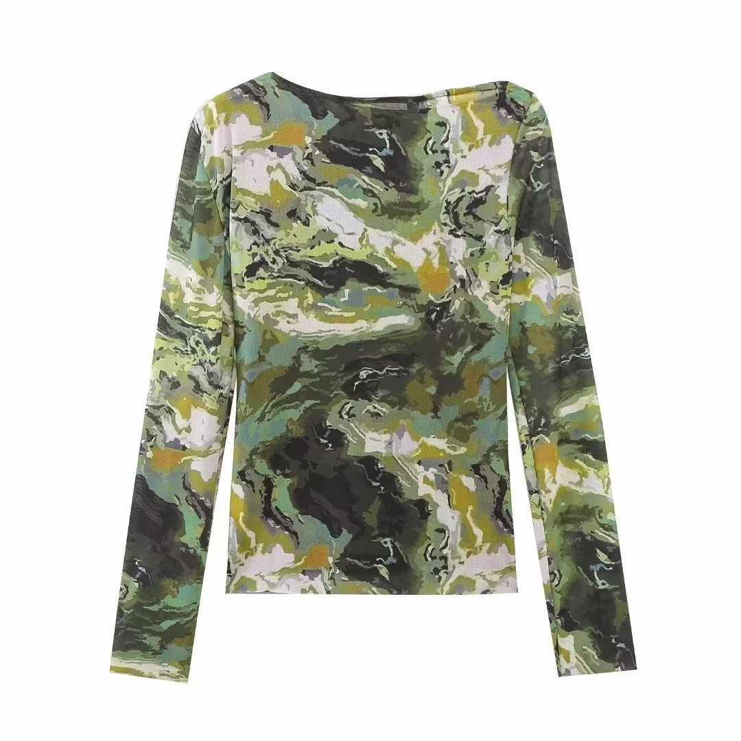 Daily Beach Women's British Style Abstract Polyester Printing Skirt Sets Skirt Sets display picture 2