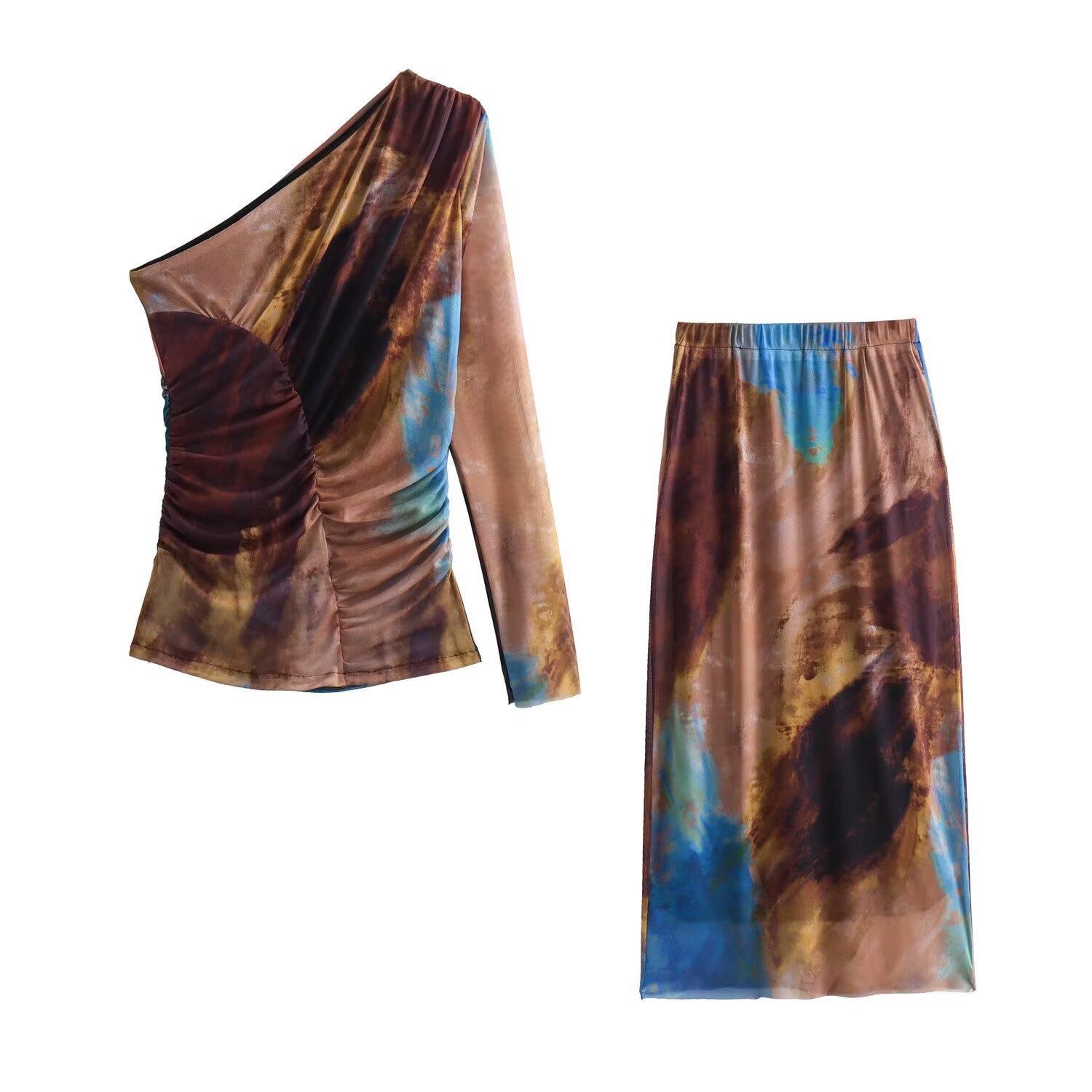 Holiday Daily Beach Women's Streetwear Tie Dye Polyester Skirt Sets Skirt Sets display picture 1