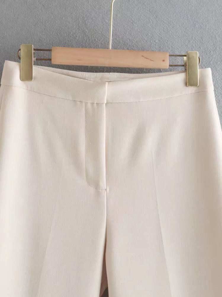 Täglich Frau Strassenmode Einfarbig Polyester Reißverschluss Hosen-Sets Hosen-Sets display picture 14