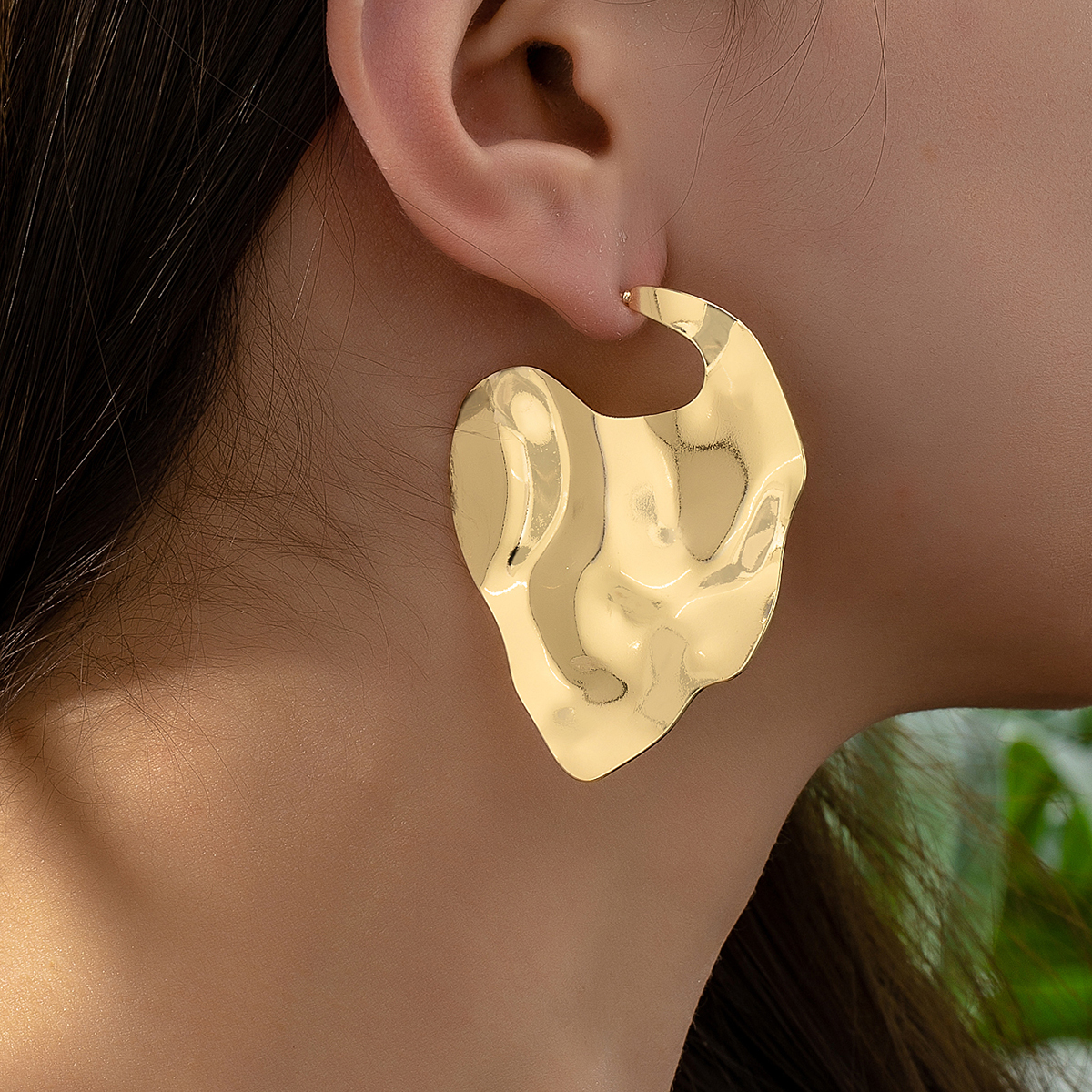 1 Paar Moderner Stil Einfacher Stil Klassischer Stil Geometrisch Einfarbig Eisen Ohrringe display picture 2