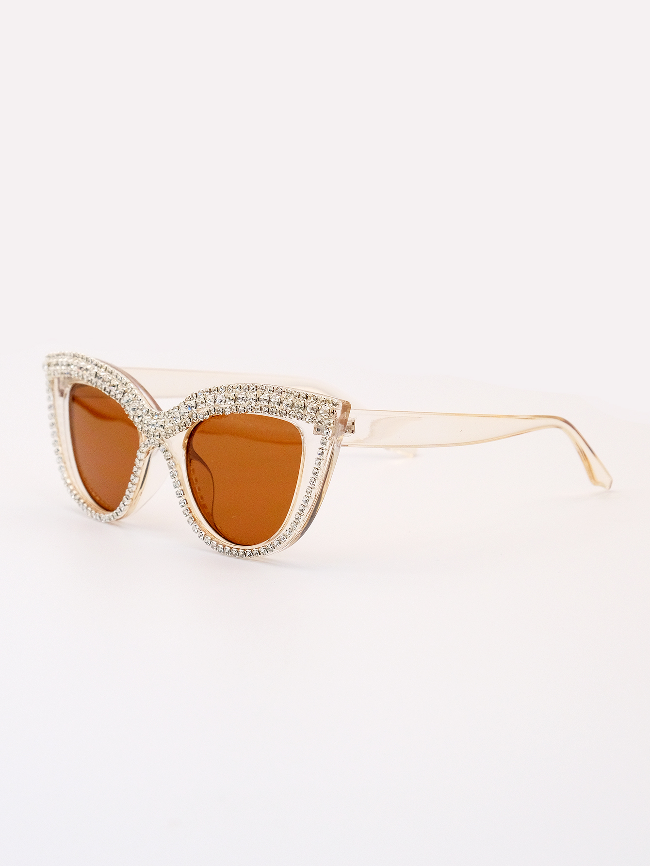 Hawaiisch Dame Toller Stil Geometrisch Pc Katzenauge Diamant Vollbild Sonnenbrille Der Frauen display picture 4