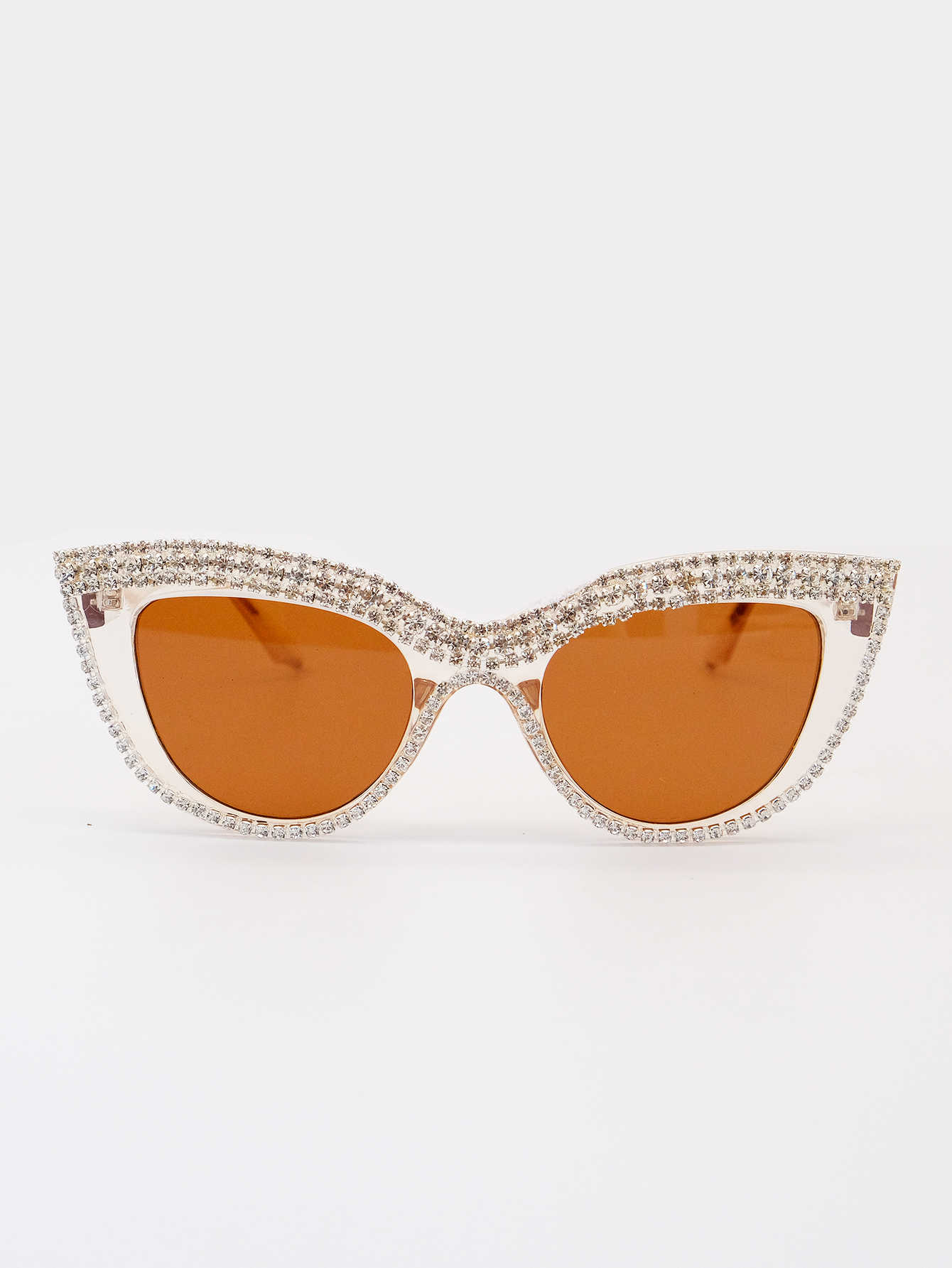 Hawaiisch Dame Toller Stil Geometrisch Pc Katzenauge Diamant Vollbild Sonnenbrille Der Frauen display picture 6