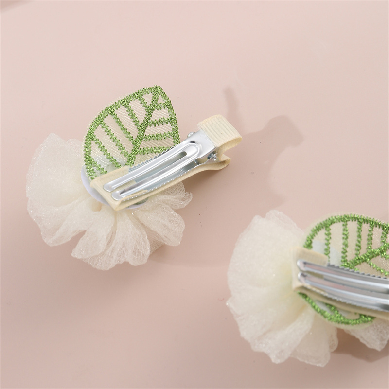 Women's Sweet Pastoral Sunflower Rose Flower Alloy Cloth Hair Clip display picture 23