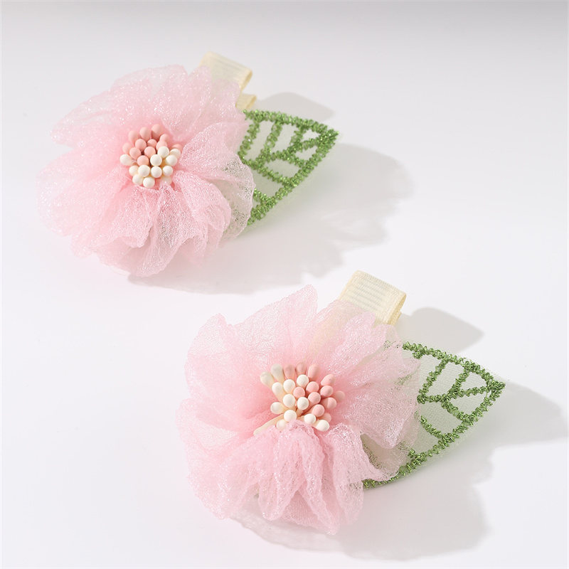 Women's Sweet Pastoral Sunflower Rose Flower Alloy Cloth Hair Clip display picture 25