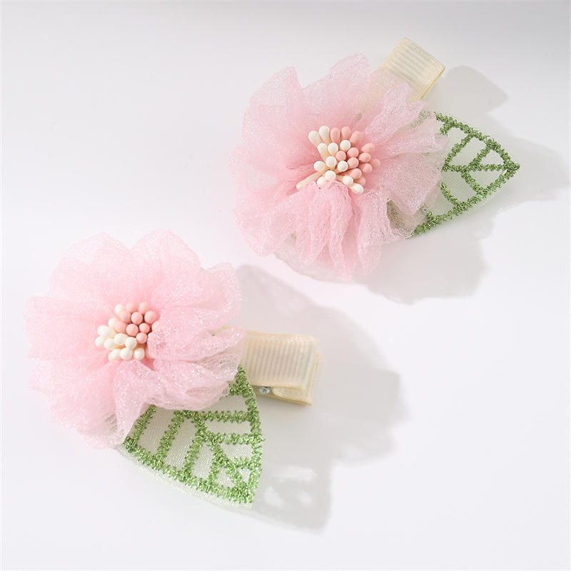 Women's Sweet Pastoral Sunflower Rose Flower Alloy Cloth Hair Clip display picture 28