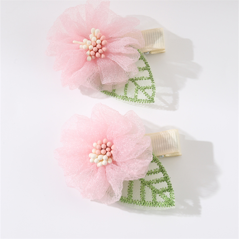 Women's Sweet Pastoral Sunflower Rose Flower Alloy Cloth Hair Clip display picture 29