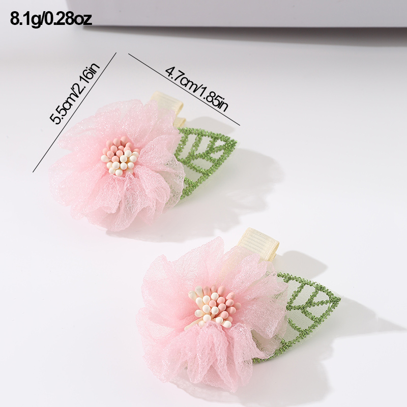 Women's Sweet Pastoral Sunflower Rose Flower Alloy Cloth Hair Clip display picture 30