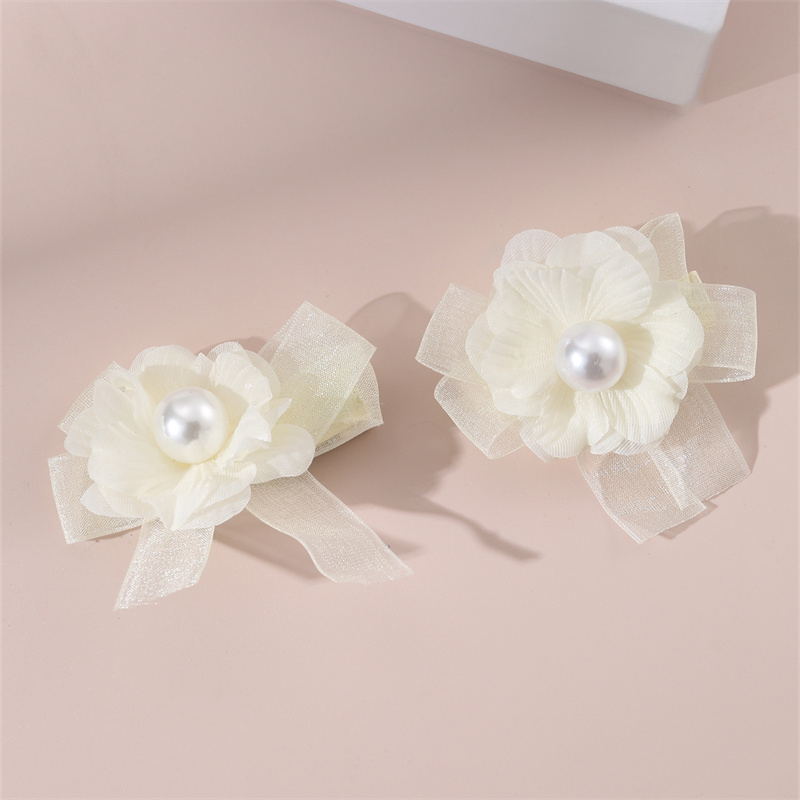 Women's Sweet Pastoral Sunflower Rose Flower Alloy Cloth Hair Clip display picture 33