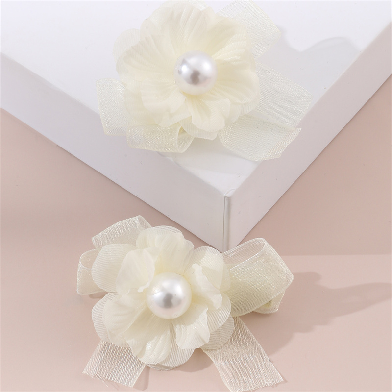 Women's Sweet Pastoral Sunflower Rose Flower Alloy Cloth Hair Clip display picture 35