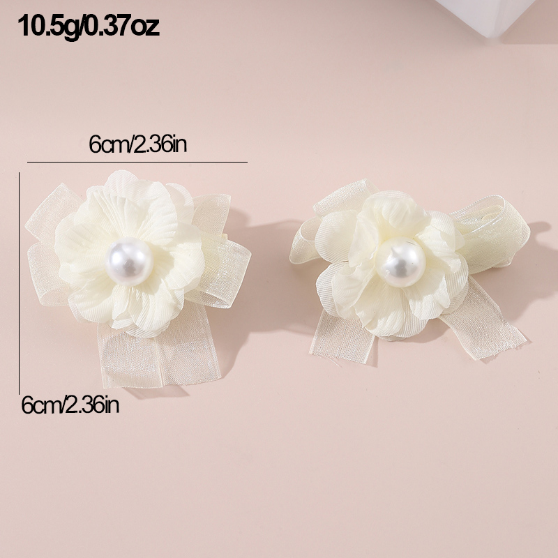 Women's Sweet Pastoral Sunflower Rose Flower Alloy Cloth Hair Clip display picture 36