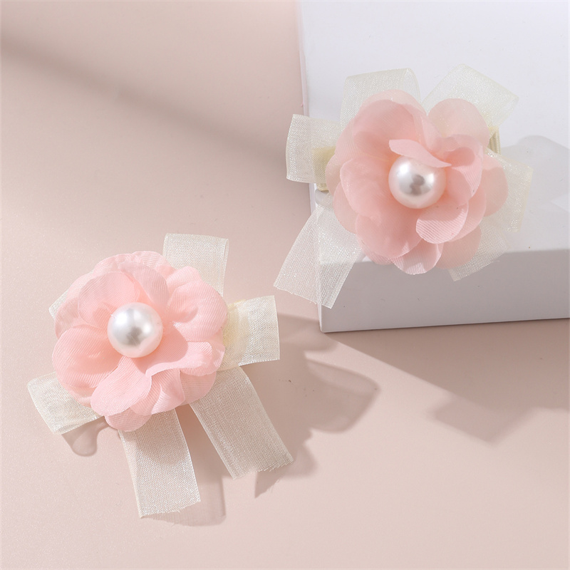 Women's Sweet Pastoral Sunflower Rose Flower Alloy Cloth Hair Clip display picture 37