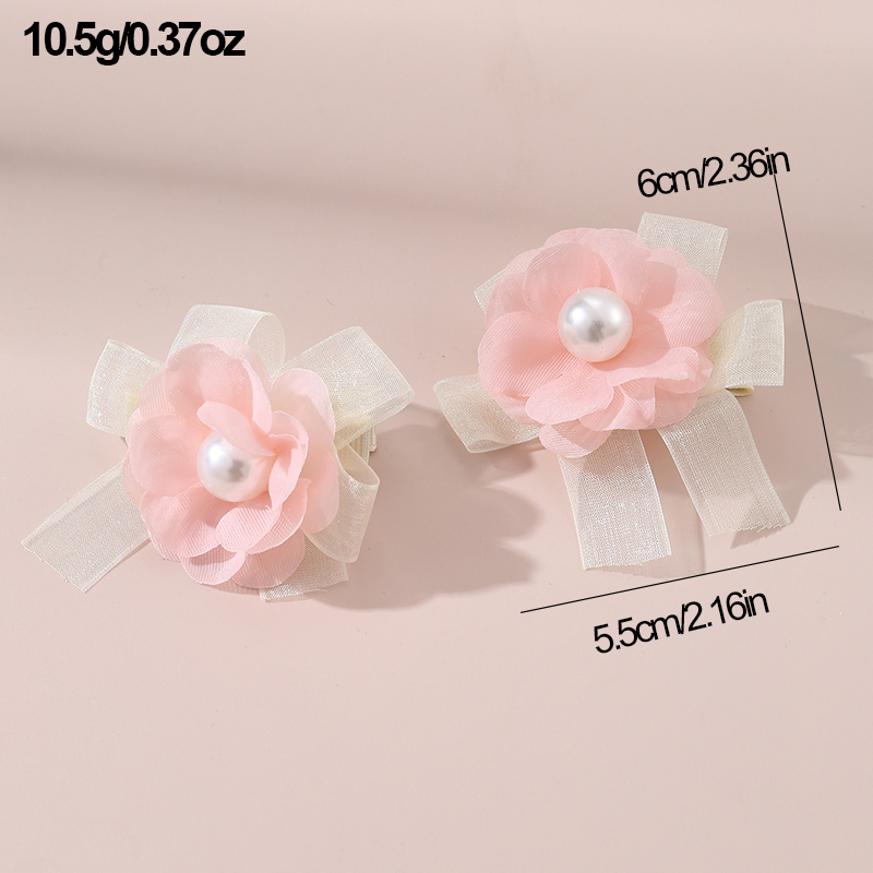 Women's Sweet Pastoral Sunflower Rose Flower Alloy Cloth Hair Clip display picture 42