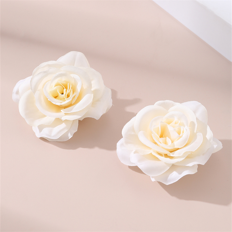 Women's Sweet Pastoral Sunflower Rose Flower Alloy Cloth Hair Clip display picture 45