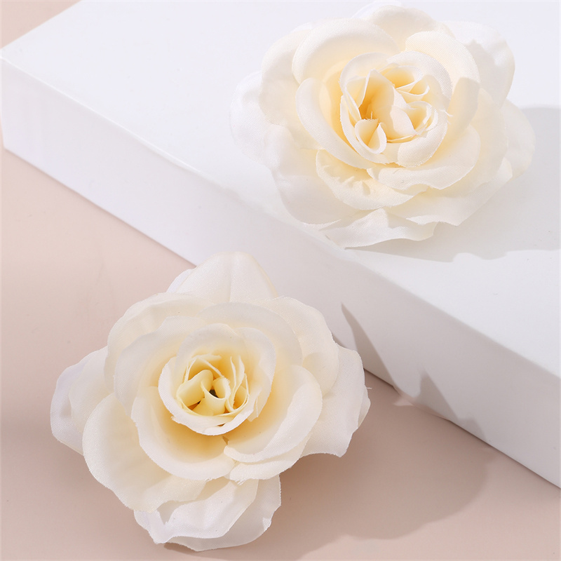 Women's Sweet Pastoral Sunflower Rose Flower Alloy Cloth Hair Clip display picture 43
