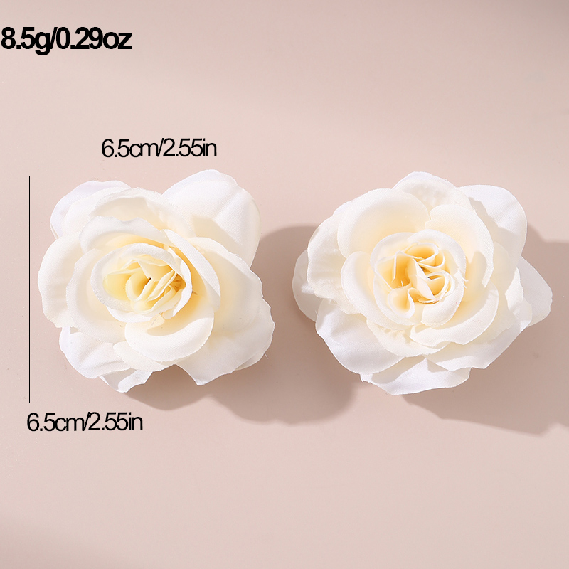 Women's Sweet Pastoral Sunflower Rose Flower Alloy Cloth Hair Clip display picture 48