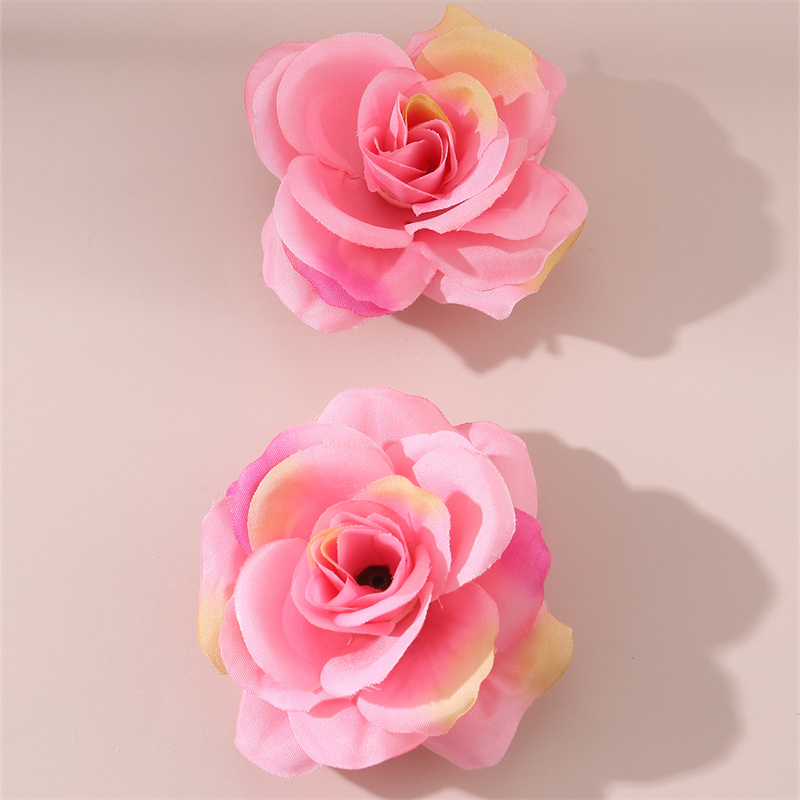 Women's Sweet Pastoral Sunflower Rose Flower Alloy Cloth Hair Clip display picture 50
