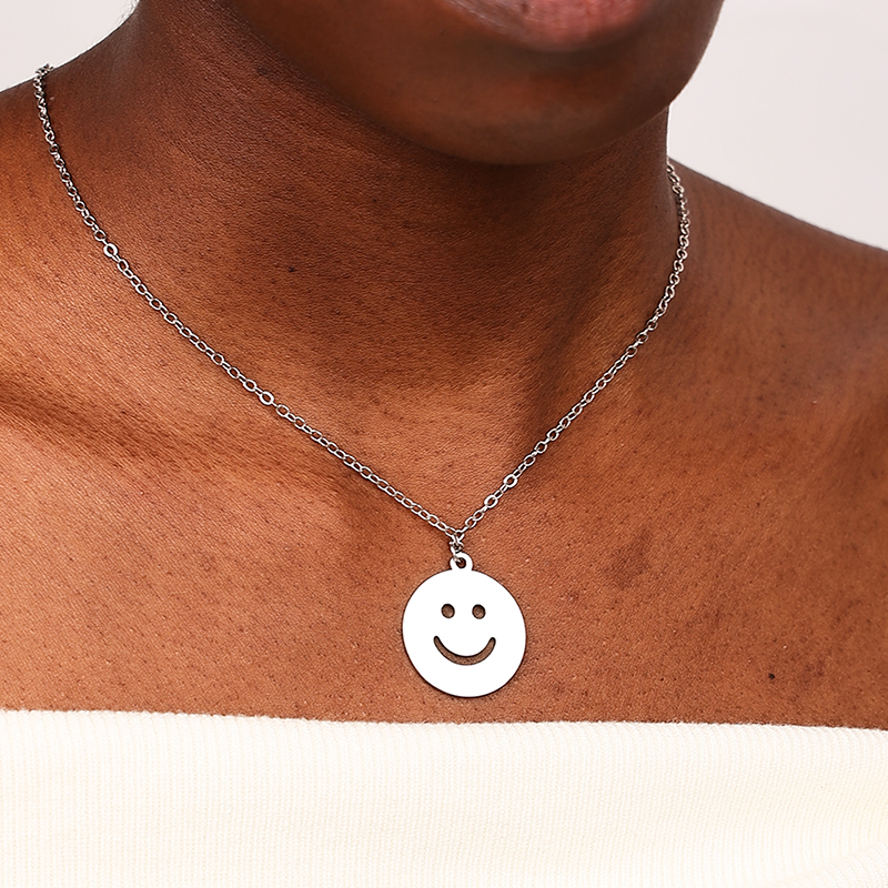 Wholesale Jewelry Simple Style Classic Style Smiley Face Zinc Alloy Hollow Out display picture 6