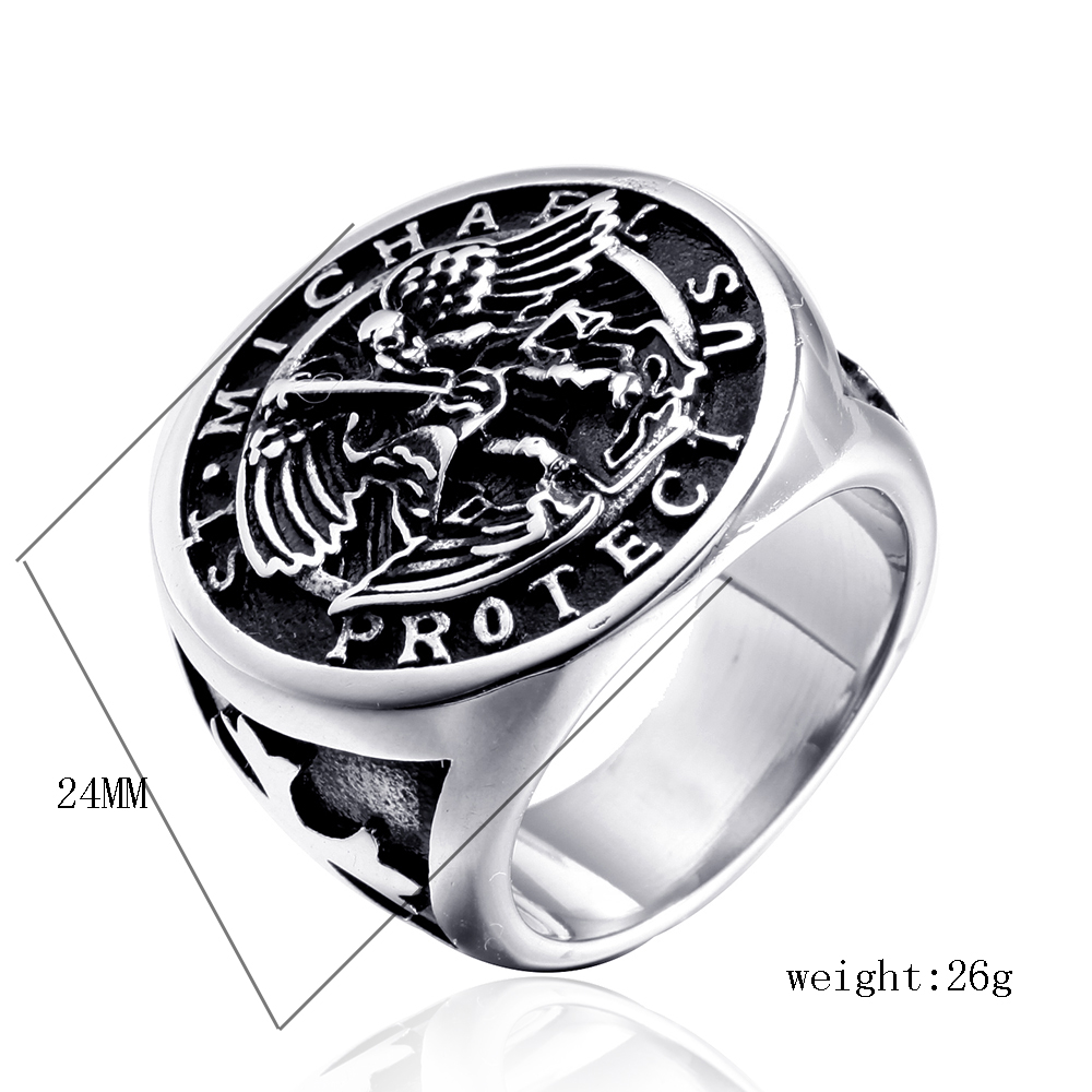 Punk Eagle 304 Stainless Steel None None Unisex Rings display picture 1