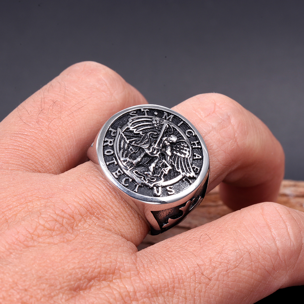 Punk Eagle 304 Stainless Steel None None Unisex Rings display picture 5