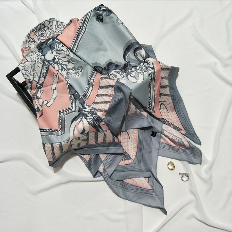 Women's Casual Classic Style Commute Printing Graffiti Polyester Silk Scarf display picture 11