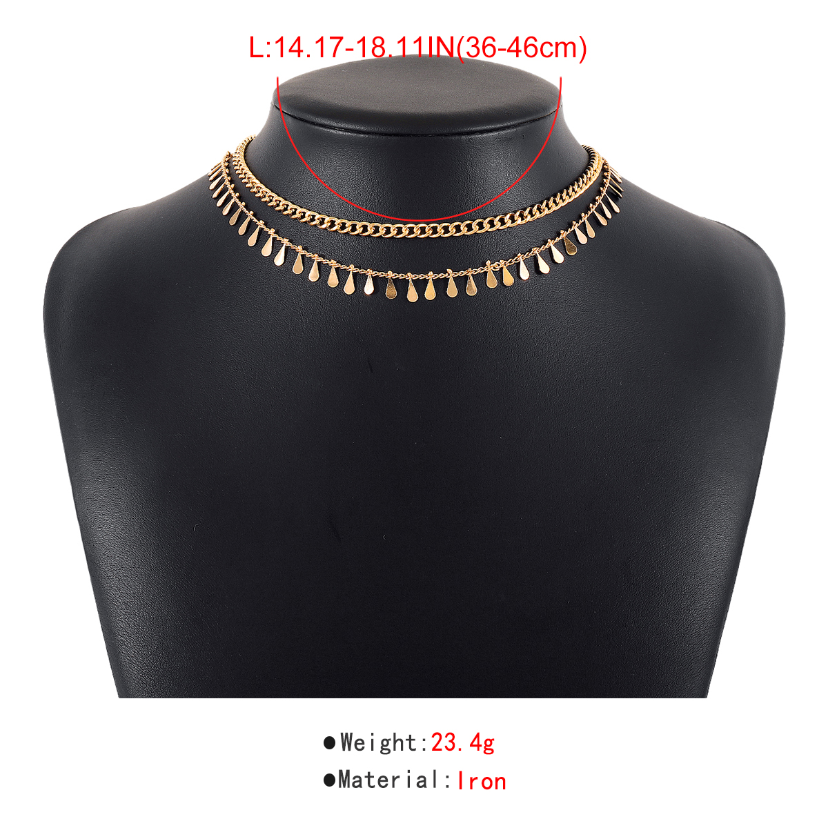 Wholesale Jewelry Simple Style Classic Style Geometric Iron Choker display picture 1