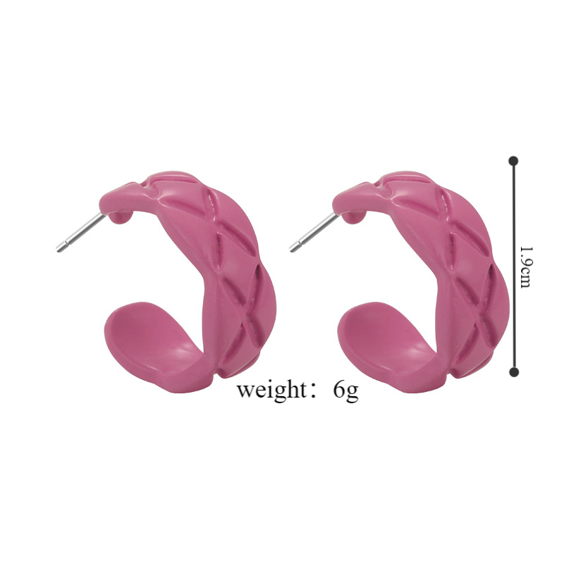 1 Pair Vacation Simple Style Roman Style C Shape Alloy Ear Studs display picture 1