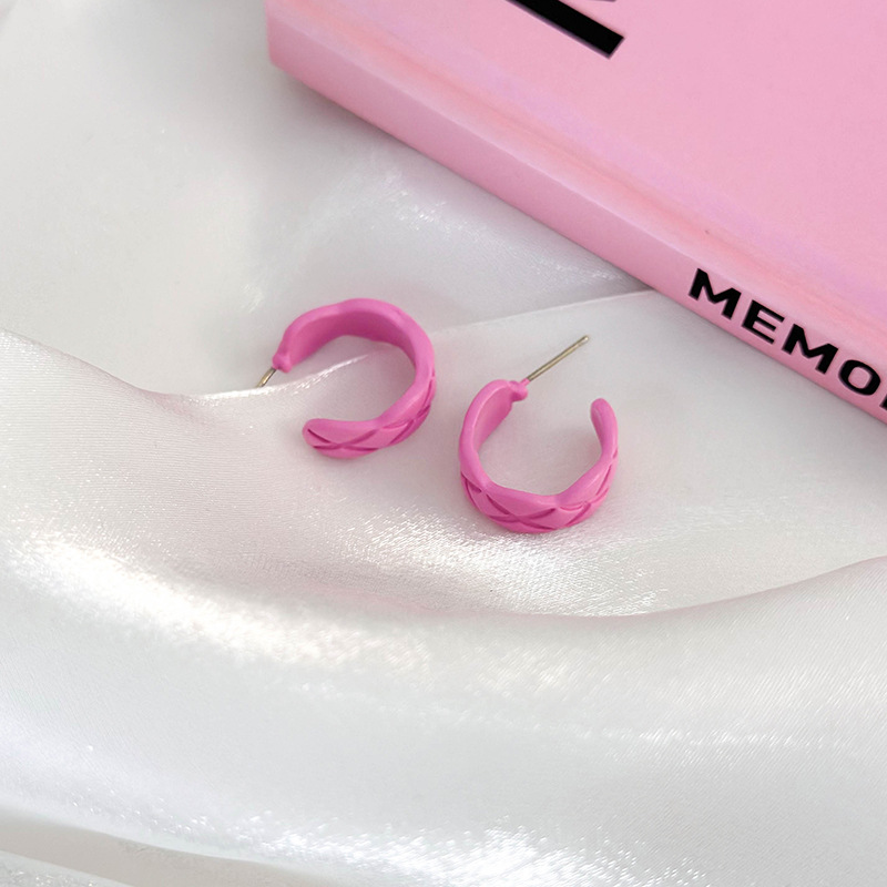 1 Pair Vacation Simple Style Roman Style C Shape Alloy Ear Studs display picture 8