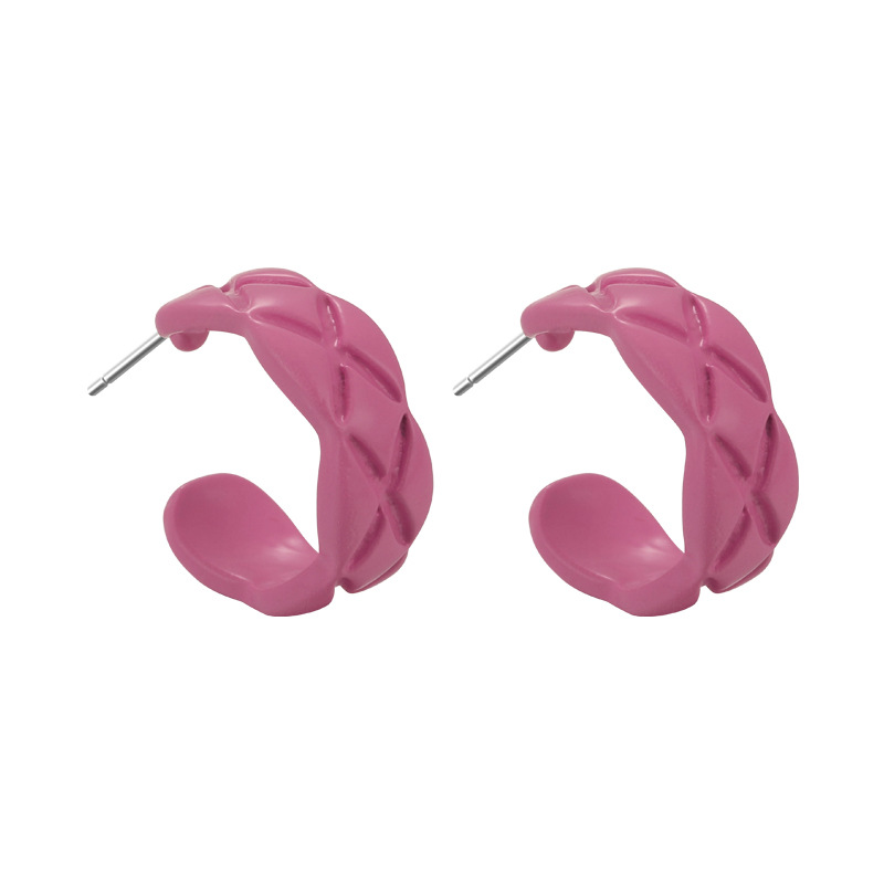 1 Pair Vacation Simple Style Roman Style C Shape Alloy Ear Studs display picture 9