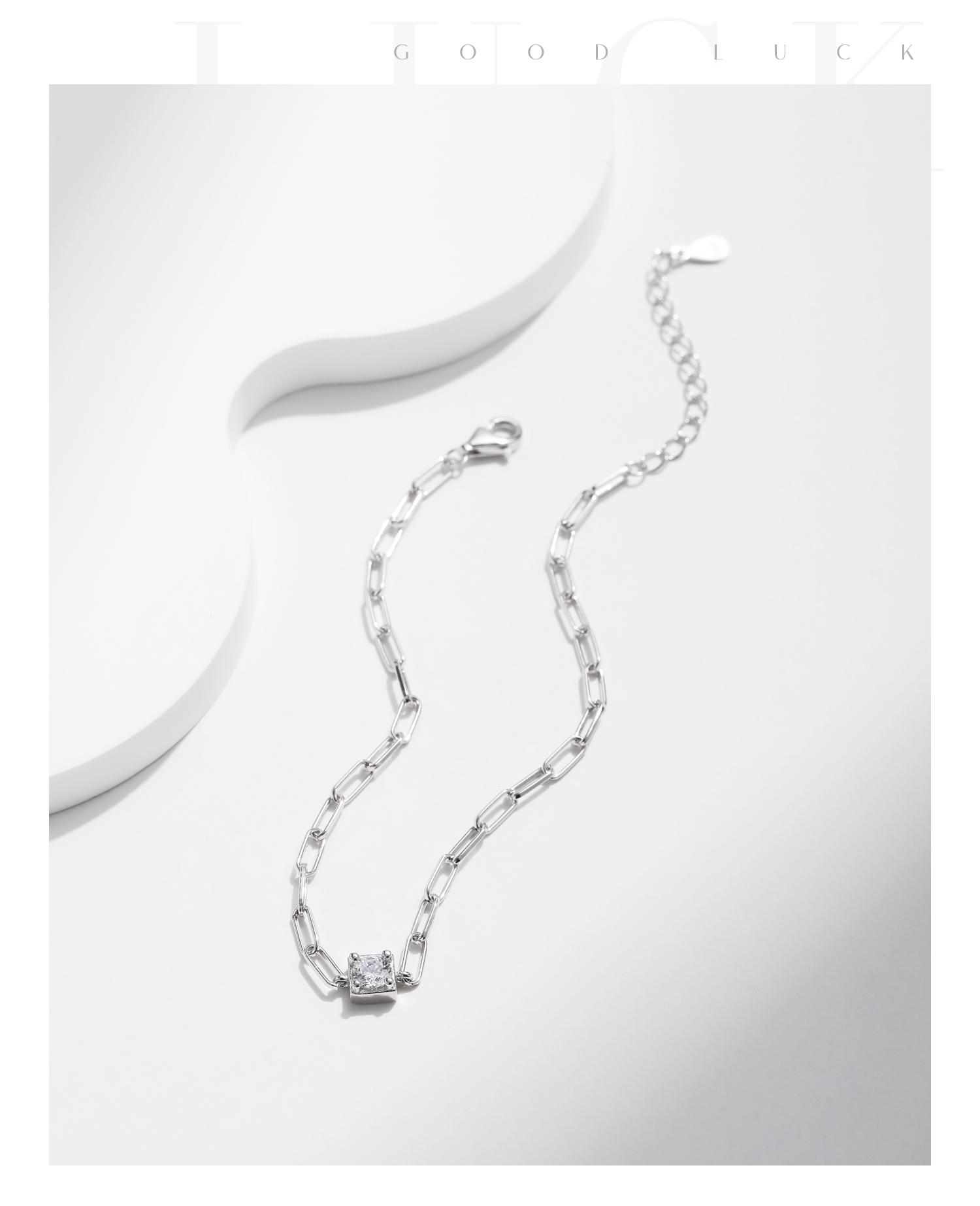 Sterling Silber Versilbert Elegant Einfacher Stil Klassischer Stil Inlay Quadrat Moissanit Armbänder display picture 11