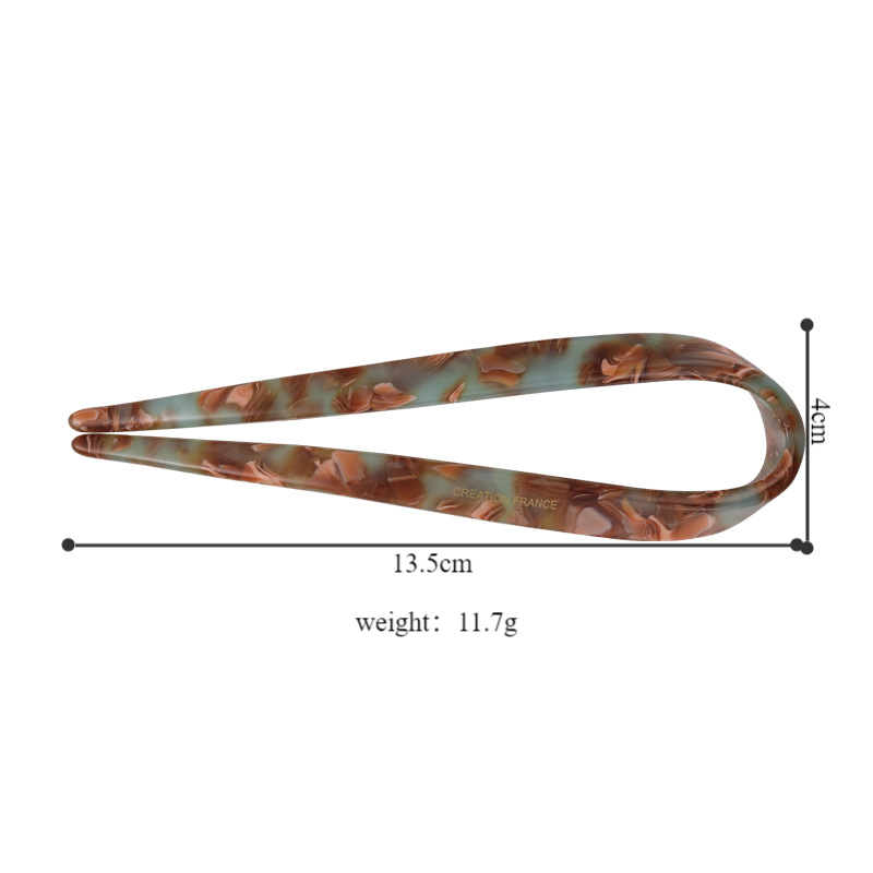 Women's Casual Vacation Classic Style Marble Acetic Acid Sheets Hairpin display picture 1