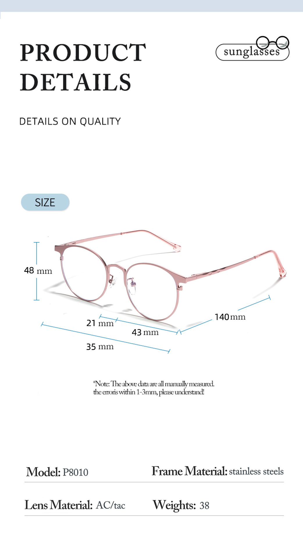 Retro Simple Style Solid Color Tac Round Frame Full Frame Women's Sunglasses display picture 1